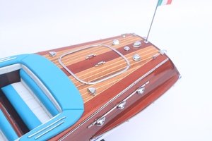 Bateaux décoratifs en bois blancs européens GIA NHIEN RIVA ARISTON, bateaux en bois poli faits à la main de haute qualité, art et objets de collection pour la maison - Product Image 4