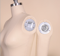 Maniquí de Fibra de Vidrio, Torso Femenino Ajustable, Medio Cuerpo, para Confección de Alta Gama, Maniquí de Dama