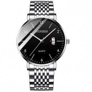 Nouvelle montre à quartz pour homme tendance, lumineuse, étanche, avec bracelet en acier inoxydable, couronne spirale, personnalisable - Product Image 6