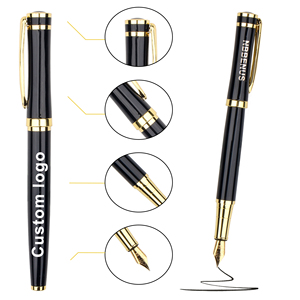 Custom Printed Logo Engraved Creative Metal Fountain <b>Pen</b> Wholesales Personalized Advertisement Gift - Product Image 2