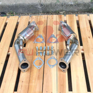 Tubos de bajada de resonador de escape de titanio 370Z 350Z VQ35HR Infiniti G35 G37 q60 VQ37VHR Tubo de prueba - Product Image 5