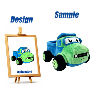 Jouet en peluche personnalisé en laine, <span class=keywords><strong>dessin</strong></span> <span class=keywords><strong>animé</strong></span>, sirène d'avion de police, avec lumière, logo OEM personnalisé, souvenir promotionnel, véhicule en peluche doux - Product Image 2