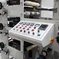 Machine d'Impression Automatique Bobine à Bobine UV IR Flexo pour Étiquettes Adhésives, 4 Couleurs, avec Unité de Découpe et Caméra Vidéo