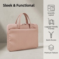 Funda Portátil para Laptop OEM ODM, Multicapa, con Compartimentos, para Negocios, con Correa para Equipaje, para Viajes de Oficina