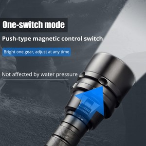 <span class=keywords><strong>Gobo</strong></span> huijin mạnh mẽ Scuba Diving ánh sáng underwate Đèn pin không thấm nước nhôm 1000 lumen sạc LED đèn pin cho lặn. - Product Image 5