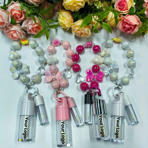 Brillant à lèvres personnalisable Vente en gros Brillant à lèvres personnalisé Brillant SPF15 Hydratant Baume à lèvres Glaçure <span class=keywords><strong>Lebel</strong></span> privé avec porte-clés - Product Image 6