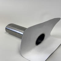 Drenaje Lateral de Techo Prefabricado de Aluminio - Compatible con TPO/PVC para Drenaje de Parapeto/Canaletas Estrechas (90/110/125mm)
