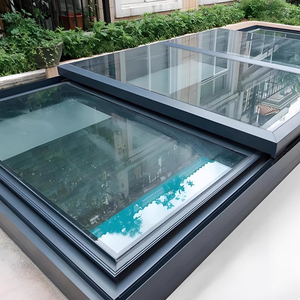 Finestra lucernario progettato su misura apertura elettrica tetto piano residenziale luce naturale prezzo di fabbrica sistema in alluminio - Product Image 1