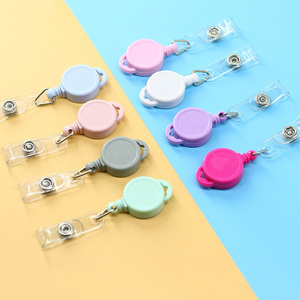 Clip Retráctil Colorido <span class=keywords><strong>para</strong></span> Tarjetas de Identificación, Porta Tarjetas de Plástico con Clip Retráctil <span class=keywords><strong>para</strong></span> Personal de Oficina, Estudiantes, Enfermeras, Accesorio <span class=keywords><strong>para</strong></span> Tarjetas de Identificación - Product Image 2