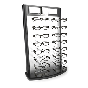 Expositor Óptico de Sobremesa de Doble Cara Personalizado, Expositor de Gafas de Sol Acrílico para 20 Pares, Soportes de Exhibición de Gafas para Ópticas - Product Image 1