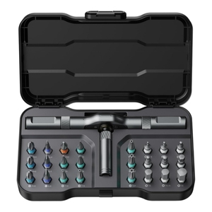Kit d'outils de réparation compact et portable 24-en-1 et 42-en-1 : Jeu de tournevis magnétiques à cliquet multi-embouts détachable pour le bricolage - Product Image 1