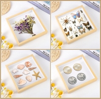 Premium personnalisé 3D élégant MDF Souvenir Photo Shadow Box cadre photo en bois