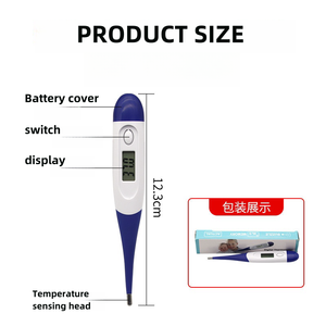 Termômetro Veterinário Digital Medição rápida temperatura termômetro digital animal com sonda Soft - Product Image 2