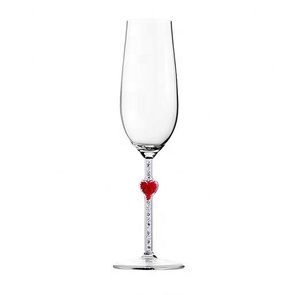Wholesale Customized Hand Blown Love Heart <strong>Champagne</strong> Goblet <strong>Luxury</strong> <strong>Flute</strong> <strong>Champagne</strong> Coupe <strong>Flute</strong> for Wedding Party - Product Image 1