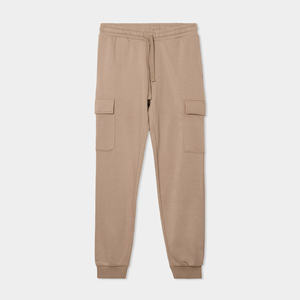 Pantalon de jogging cargo en molleton respirant, écologique, coupe décontractée et performante, avec un rangement pratique pour une activité physique quotidienne. - Product Image 1