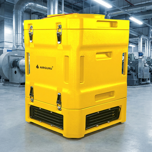 Depuratore d'aria commerciale OEM per il controllo della polvere, 1000CFM, con filtro HEPA, 4 uscite, purificatore a doppio stadio per il ripristino di scantinati - Product Image 1
