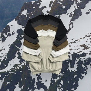 Personnalisable 410gsm 100% Coton Cou Sweat Double Poches Cachées Solide Motif Doublé Conception Surdimensionnée pour l'Hiver Marque - Product Image 3