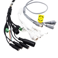Kabel Harness Kamera IP Khusus MX1.25 8Pin RJ45 Tahan Air untuk Peralatan Keamanan Pemantauan Lalu Lintas Luar Ruangan