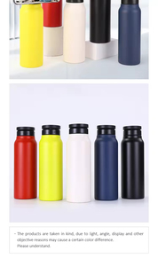 Bouteille d'eau isotherme moderne et pratique de 24 oz en acier inoxydable avec couvercle magnétique et support pour téléphone - Product Image 4