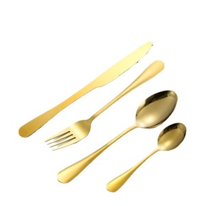 Stainless Steel Cutlery Set <b>Knife</b> Spoon Fork Dessert Spoon Hotel Catering Dishwasher Safe Solid Color Spring 2024 - Product Image 4