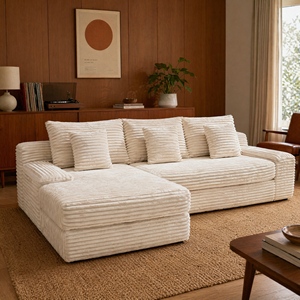 Sofás Modulares Combinables en Caja, Sofá Seccional en Forma <span class=keywords><strong>de</strong></span> L, <span class=keywords><strong>Muebles</strong></span> <span class=keywords><strong>Modernos</strong></span> y Relajantes para <span class=keywords><strong>Sala</strong></span> <span class=keywords><strong>de</strong></span> Estar - Product Image 1