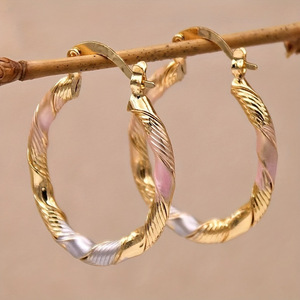 Orecchini Rotondi Colorati da Donna, Gioielli Minimalisti alla Moda - Product Image 1