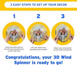 Molde para sublimación de molinillos de viento DIY, molinillos de viento de 10 pulgadas en venta, molinillos de viento de 8 pulgadas cerca de mí, 3 pulgadas - Product Image 4