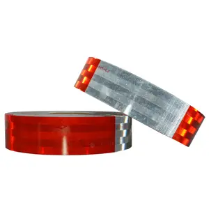 V-MARK America FMVSS Standard DOT-C2 Metalized Microprism Retro Reflective Technology 8 Years Reflective Tape for Traffic Safety