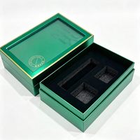 Boîte cadeau rigide personnalisée, boîte d'emballage de luxe pour ensemble cosmétique et soins de la peau, avec insert en mousse EVA, logo en estampage à chaud, boîte en papier rigide