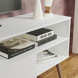 Мебель для гостиной, подставки для телевизора, Классическая игровая видеоприставка, стол с откидными ящиками, белые ТВ-шкафы, OEM принимаются - Product Image 3