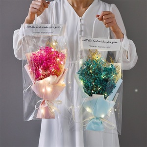 Buket Bunga Rajut Tangan <span class=keywords><strong>2026</strong></span> dengan Lampu String Peri untuk Hadiah Natal dan Hari Valentine - Product Image 2