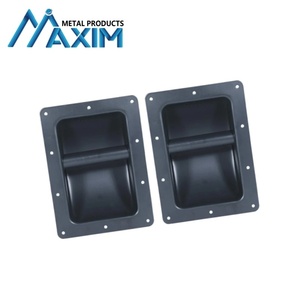 Manija de altavoz de metal recubierta de aerosol de hierro negro para <span class=keywords><strong>hardware</strong></span> de caja de estante y piezas de gabinete de altavoz manijas de gabinete de tracción - Product Image 3