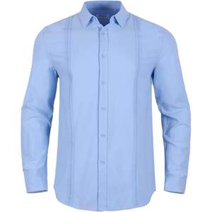 2025 Men's Casual Cotton <b>Linen</b> Long Sleeve <b>Shirts</b> Button-Down Cuban Camp Roll-Up <b>Summer</b> Beach Autumn Woven Fabric - Product Image 5