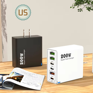 Cargador de 6 puertos de fábrica OEM, cargador PD de 200W, carga rápida 3,0 tipo C, cargadores de teléfono móvil <span class=keywords><strong>USB</strong></span>, adaptador de carga súper rápida - Product Image 4