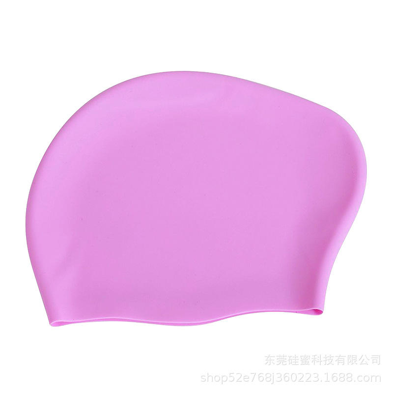 หมวกผมยาวสีชมพู