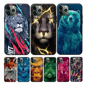 1000+ designs Custom Cartoon Cool Animals TPU Silicon Case for iPhone 11 12 13 14 15 Pro Max UV Printing Sublimation Phone Case