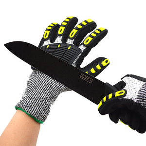 Gants mécaniques résistants aux coupures de niveau 5, <span class=keywords><strong>anti</strong></span>-abrasion, <span class=keywords><strong>anti</strong></span>-choc, <span class=keywords><strong>anti</strong></span>-perforation, pour l'exploitation minière, le forage pétrolier, la construction - Product Image 2