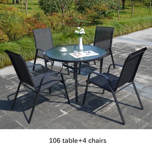 <span class=keywords><strong>Sedia</strong></span> <span class=keywords><strong>da</strong></span> Pranzo Impilabile per Esterni Serie <span class=keywords><strong>Giardino</strong></span> Impermeabile con Telaio <span class=keywords><strong>in</strong></span> <span class=keywords><strong>Metallo</strong></span> e Tessuto Teslin Fornita <span class=keywords><strong>da</strong></span> L Factory - Product Image 6
