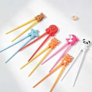 Palillos de Silicona Biodegradables NEWELL con Empuñadura Elástica, Acabado Espejo, Diseño Atractivo para Bebés, Uso Diario en Restaurantes - Product Image 2