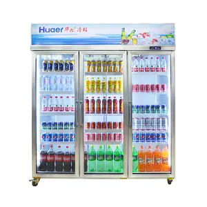 Depolama ve süpermarket malzemeleri içecek meşrubat dolum makinesi ekran buzdolabı ve derin dondurucular