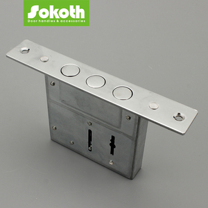 소코스 SKT-SM51 보안문 금속 잠금장치 키홀 포함 철 아연 합금 아연 도금 쉬운 설치 중국산 - Product Image 4
