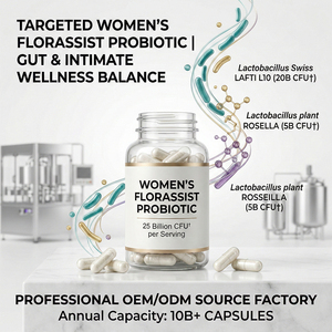 FLORASSIST Probiótico para la Salud Femenina, Lactobacillus para LAFTI L10 ROSELL, 25 Mil Millones de UFC, Cápsulas Blandas Totales - Product Image 1