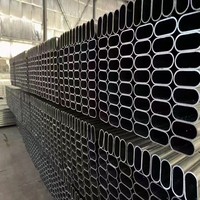 Çiftlik Serası ve Sulama Yapısı için Önceden Galvanizlenmiş ERW Oval Çelik Boru