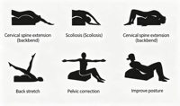Arc de Pilates professionnel en bois d'érable pour la correction de la colonne vertébrale, soulagement des douleurs dorsales, correction de la posture, équipement de studio et de gym