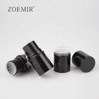 Bâton correcteur de maquillage tubes noirs brillant rond petit bâton fondation emballage ABS PP matériel