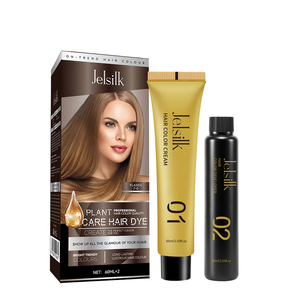 Teinture capillaire permanente à base de plantes biologique Jelsilk Premium en gros - Sans ammoniaque - Couvre les cheveux gris - Couleur longue durée - Tous les cheveux - Product Image 2