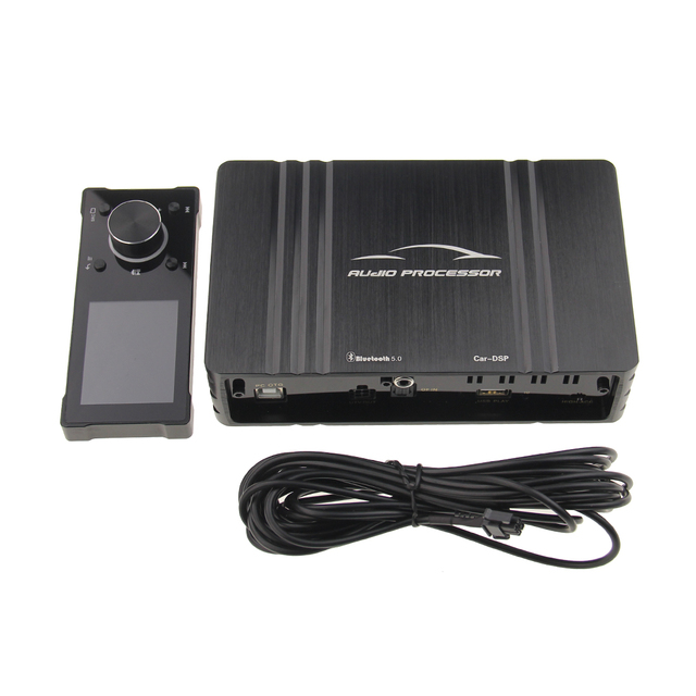 Factory Supply Class AB Car Audio DSP Powered Amplifier with LCD Display Remote Control