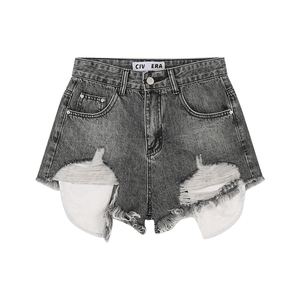 2025 Shorts estivi in Denim a vita alta Shorts in <span class=keywords><strong>Jeans</strong></span> strappati da donna da donna più venduti da donna - Product Image 5