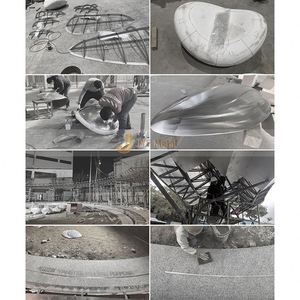 Escultura Art Deco de Acero Inoxidable ANW4301, Hecha a Medida con Forma Artística Atractiva para Aniversario, Hecho en China - Product Image 3