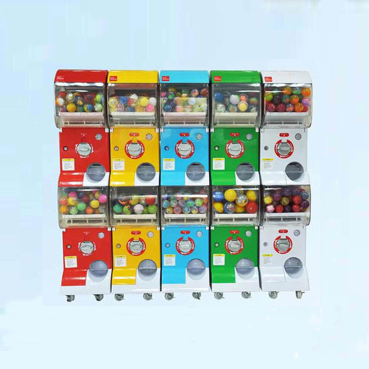 Mini Coin Operated Gumball Game Capsule Vending Machine, Gashapon Machine